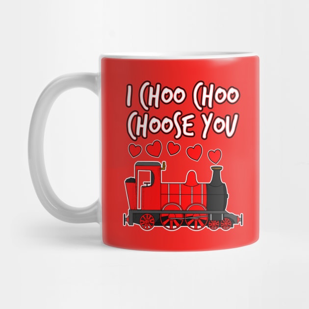 Valentines Day Train I Choo Choo Choose You by doodlerob